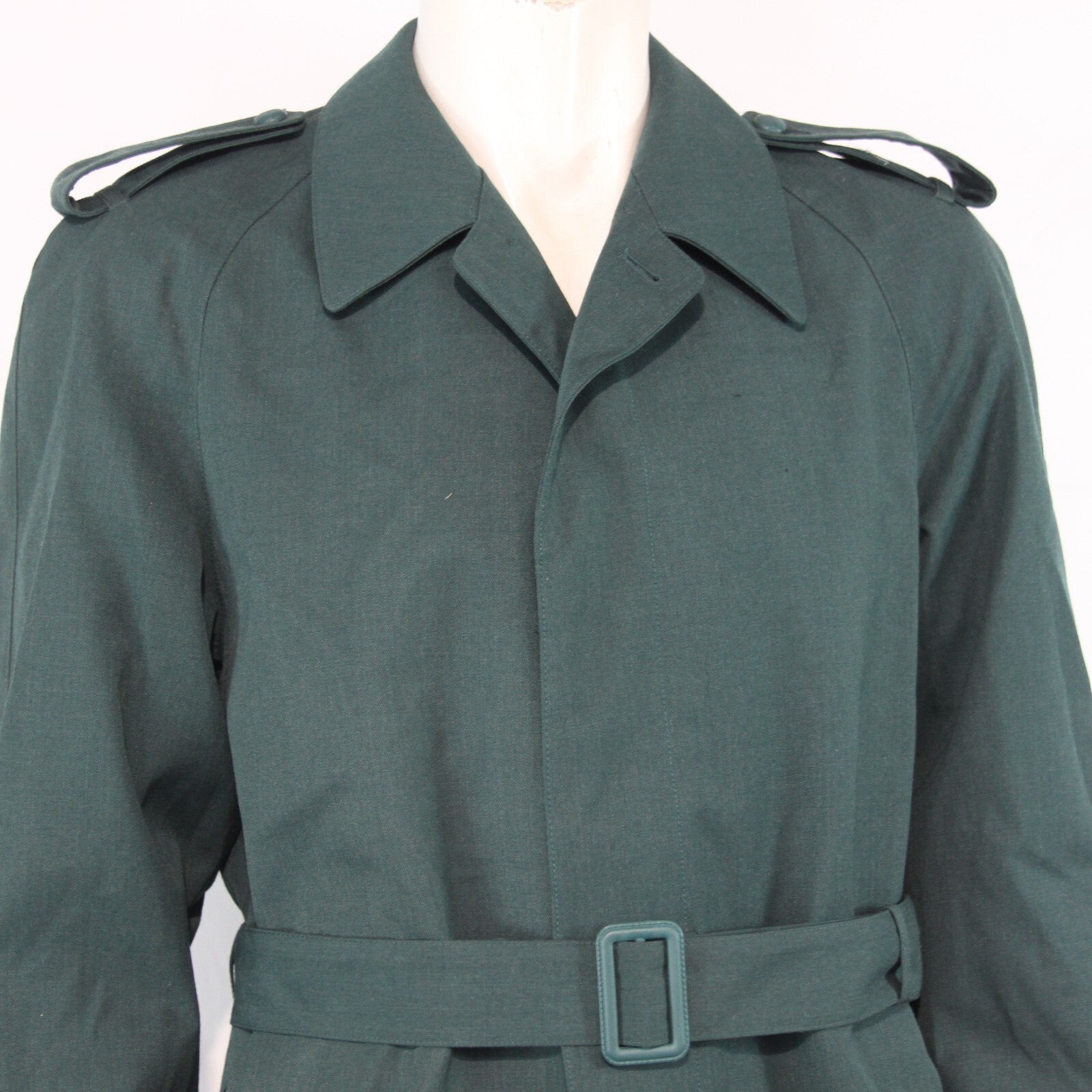 Genuine Surplus Spanish Police Civil Guard Trench Coat Bottle green 40" (3228)