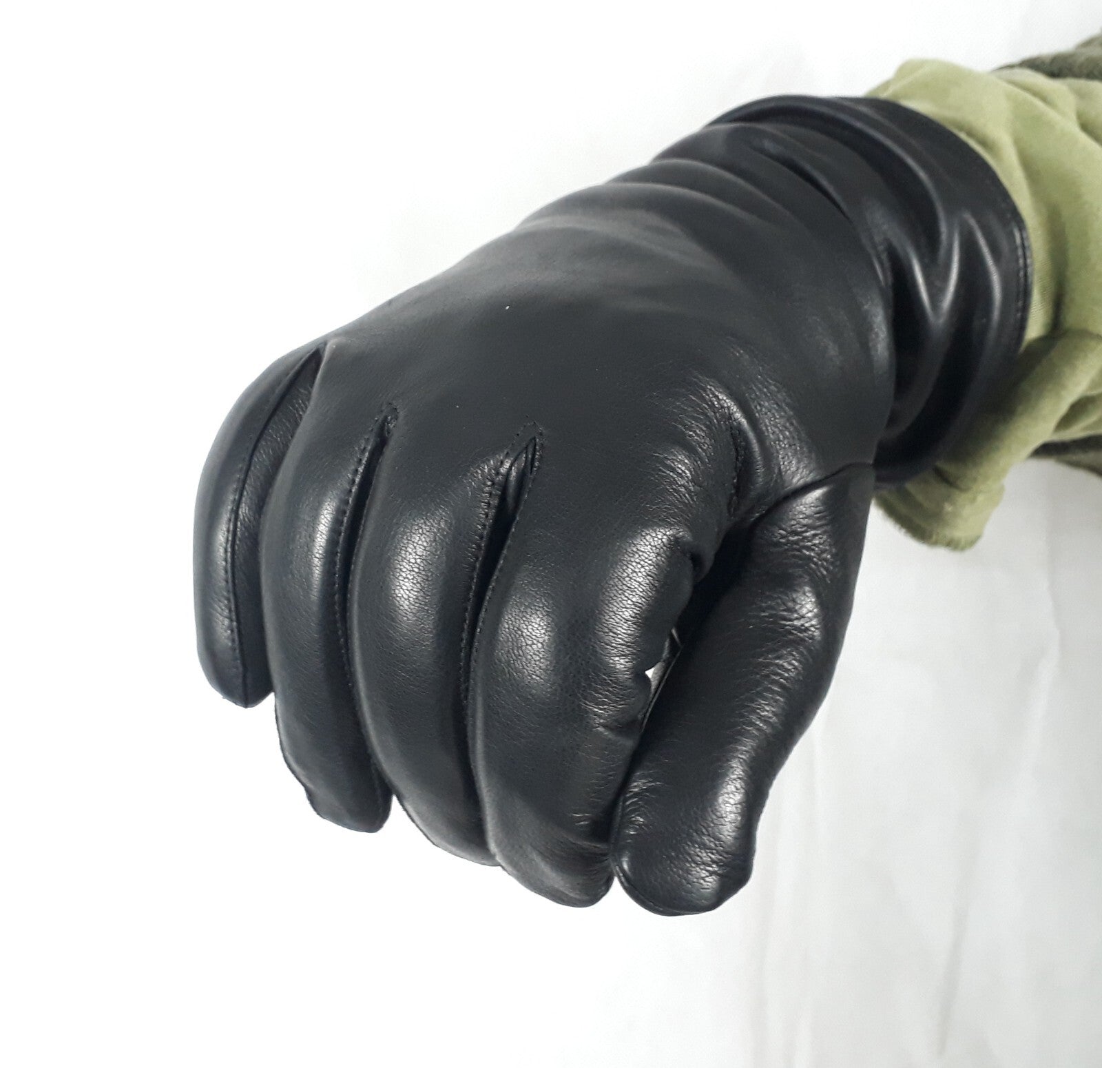 Genuine British Army Black  Mk2 Leather Gloves Gore-tex Lined G1