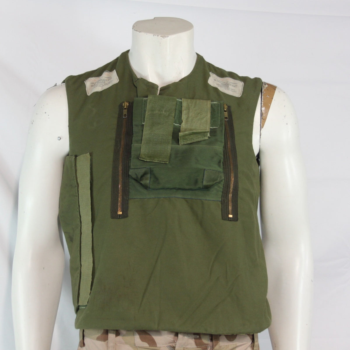 1970's Vintage British Military Body Armour Cover Genuine Surplus Olive 3961