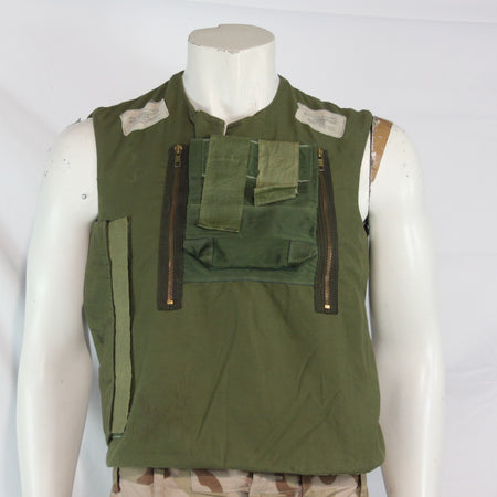 1970's Vintage British Military Body Armour Cover Genuine Surplus Olive 3961