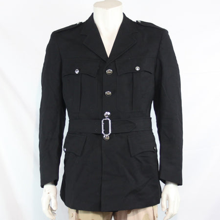 Genuine Surplus RUC Irish British Police Dress Jacket Black Formal Fitted (3554)