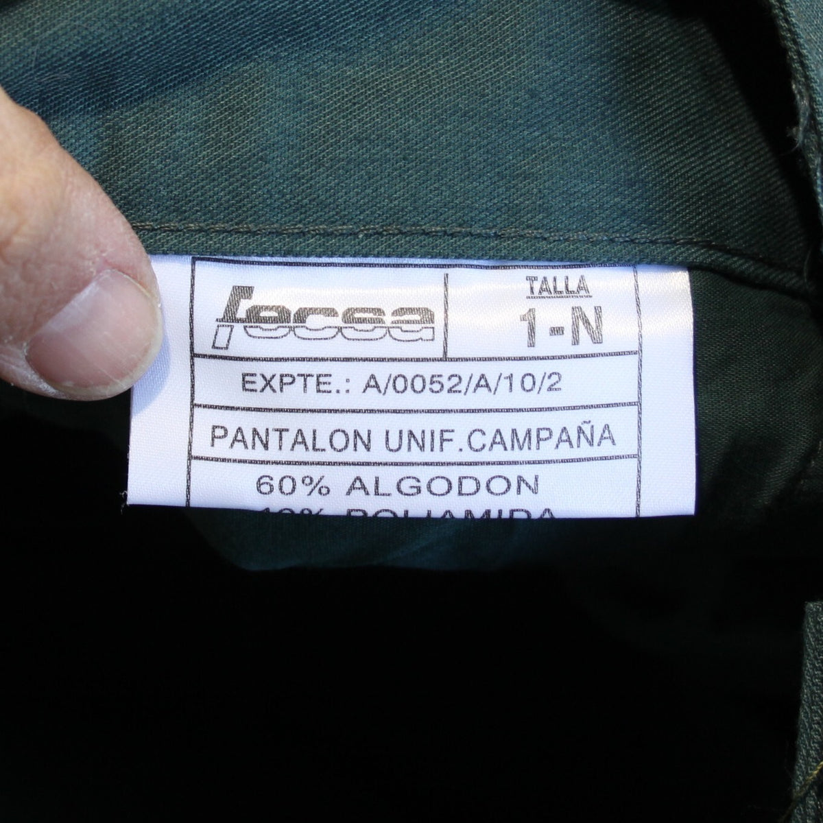 Genuine Surplus  Spanish Police Combat Trousers Bottle Green Grade 2 (3175)