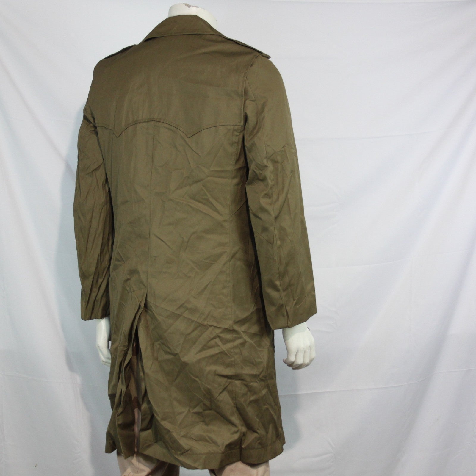 Genuine Surplus Spanish Army Faux Fur Lined Overcoat Khaki 36" (3344)
