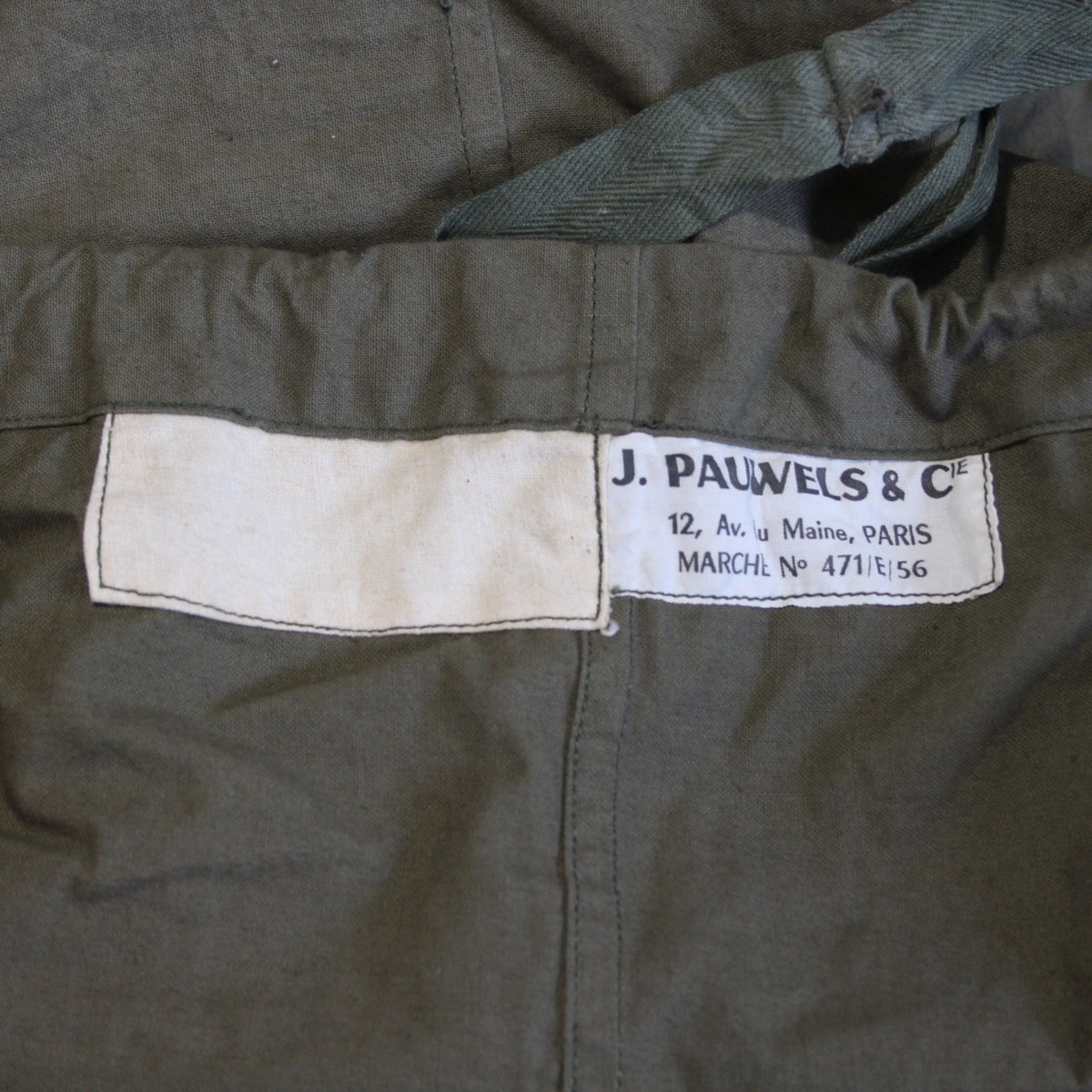 French Army Tent Bag Canvas Bag Genuine Surplus 86x52cm Flat (4353)