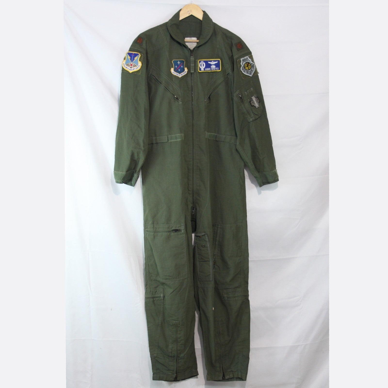 US Airforce Flight Suit Coverall Badged Genuine Surplus 44" Chest Short (3519)