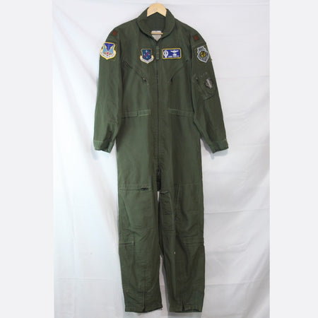 US Airforce Flight Suit Coverall Badged Genuine Surplus 44" Chest Short (3519)