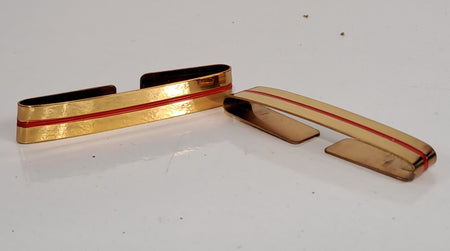 NEW Genuine Surplus French Rank Slide Pair Adjudant Chief Metal Epaulette 1570
