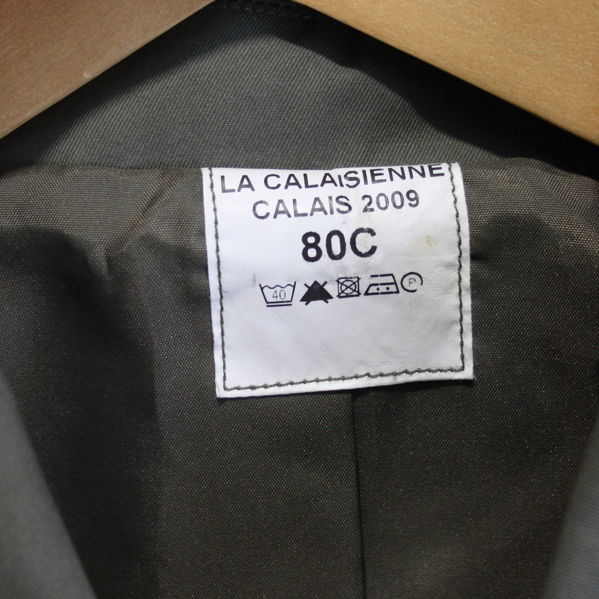 Mens French Army Raincoat Overcoat Genuine Surplus Khaki Grey 34" Chest (3514)