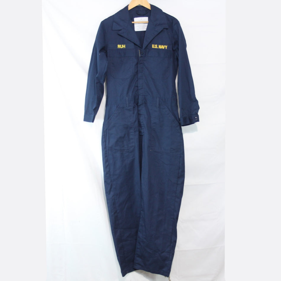 US Navy Military Utility Coverall Overall BadgedGenuine Surplus 38" Chest (3518)