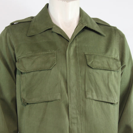 Genuine Surplus Spanish Army Olive Green Field Shirt Hook Loop Fasten 40" (4278)