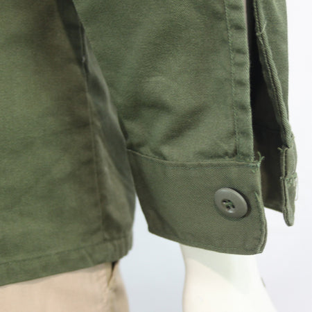 Vintage US Army Shirt  Olive Utility Shirt Genuine Surplus 14.5"  (4132