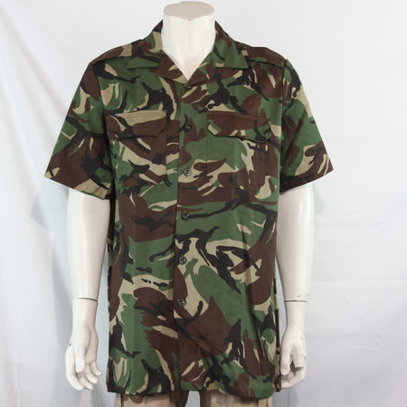Botswana Army Camouflage Shirt Genuine Surplus Short Sleeve Large (4438)