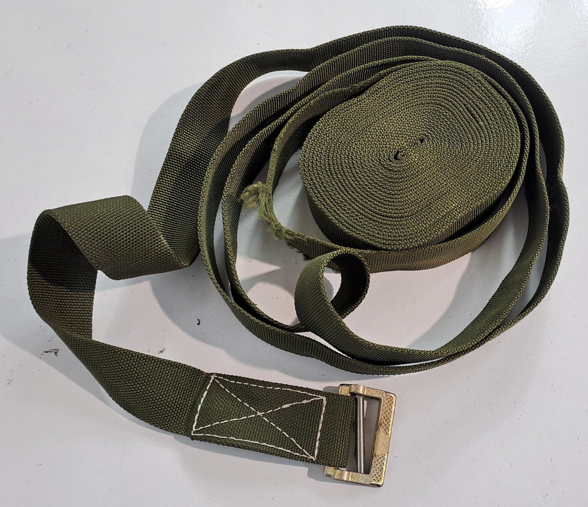 Genuine Surplus Vintage French Army Strap With Buckle Strop Damaged (3099)