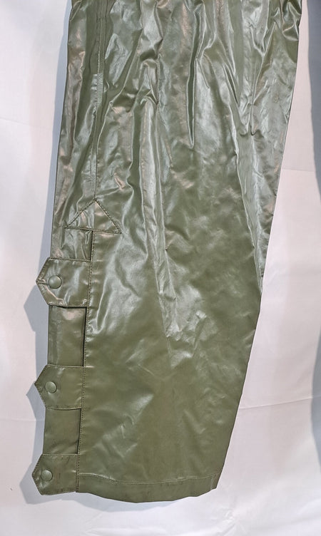 Genuine Surplus Army Rubberised Waterproof Over Trousers Braces (2767)