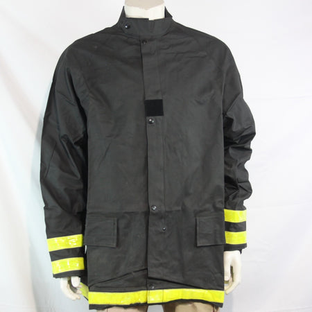 Waterproof Rubberised Jacket Genuine Surplus French Military Army Black  (3752)
