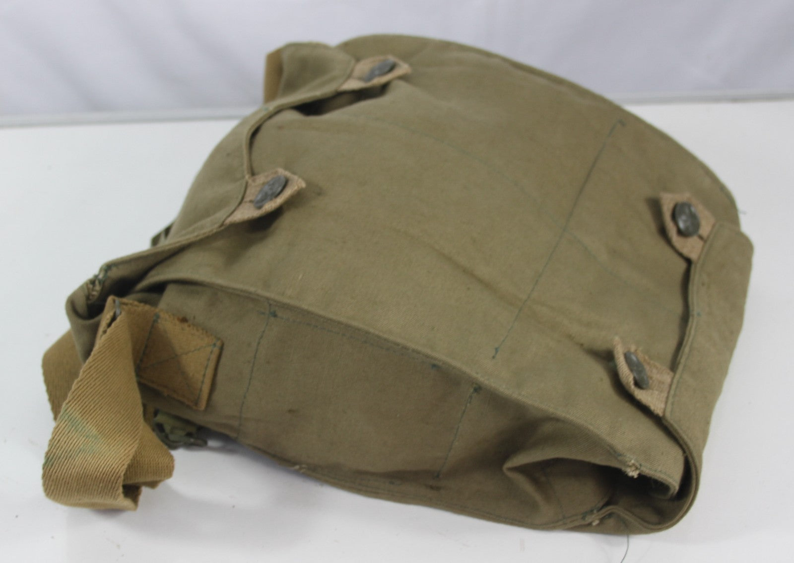 Genuine Surplus Czech Gas Mask Bag Side Bag Vintage Cotton Shoulder Bag (1368)