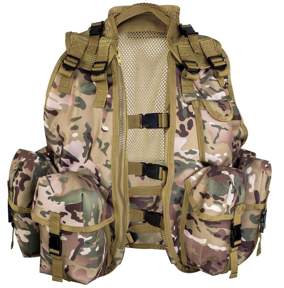 Highlander Cadet Tactical Assault Vest HMTC Camo Waistcoat Army Style