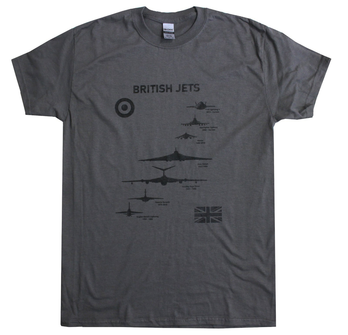 British RAF Jets Exclusive Printed T-Shirt Military Forces Tactical Aviation