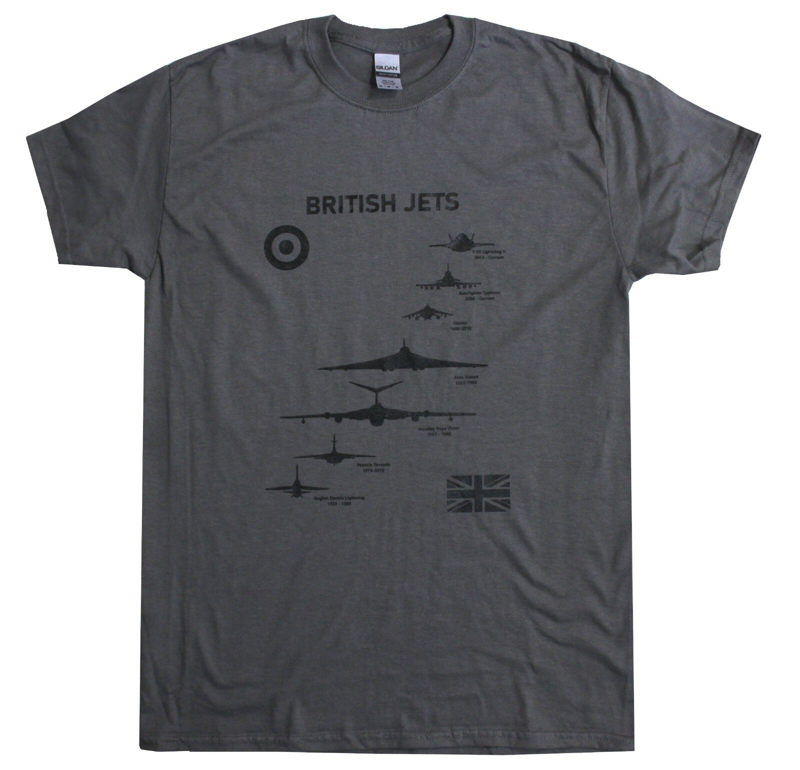 British RAF Jets Exclusive Printed T-Shirt Military Forces Tactical Aviation