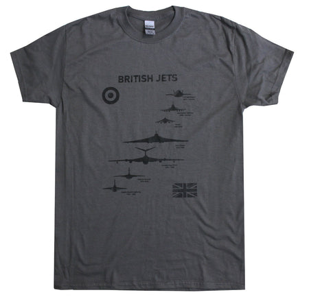 British RAF Jets Exclusive Printed T-Shirt Military Forces Tactical Aviation
