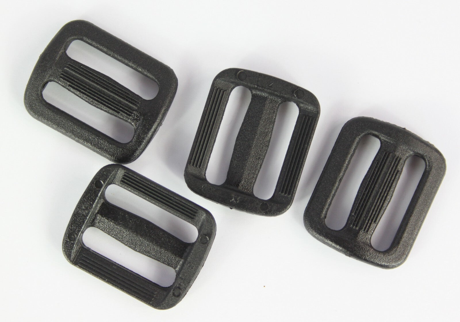 Tri-Glide Slider Buckles Black Tan Plastic Loops Rucksacks Replacement All Sizes