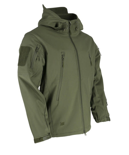End of Line KT Patriot Softshell Jacket Black Green Camo Tactical military
