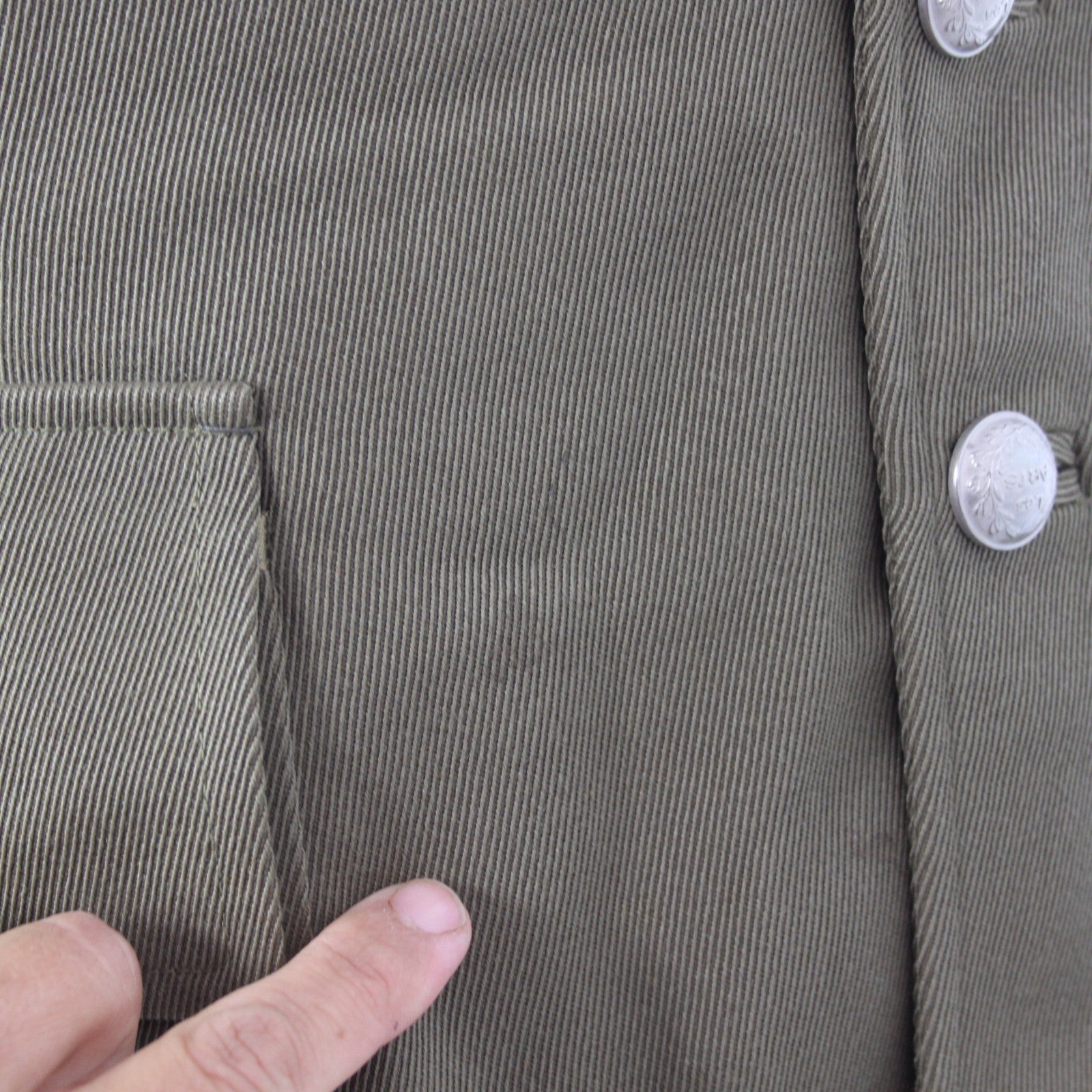 Uniform Dress Jacket Genuine Surplus French Army Heavy Olive 40" Chest (3497)
