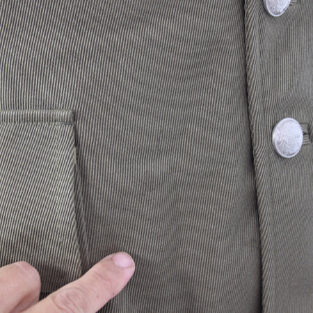 Uniform Dress Jacket Genuine Surplus French Army Heavy Olive 40" Chest (3497)