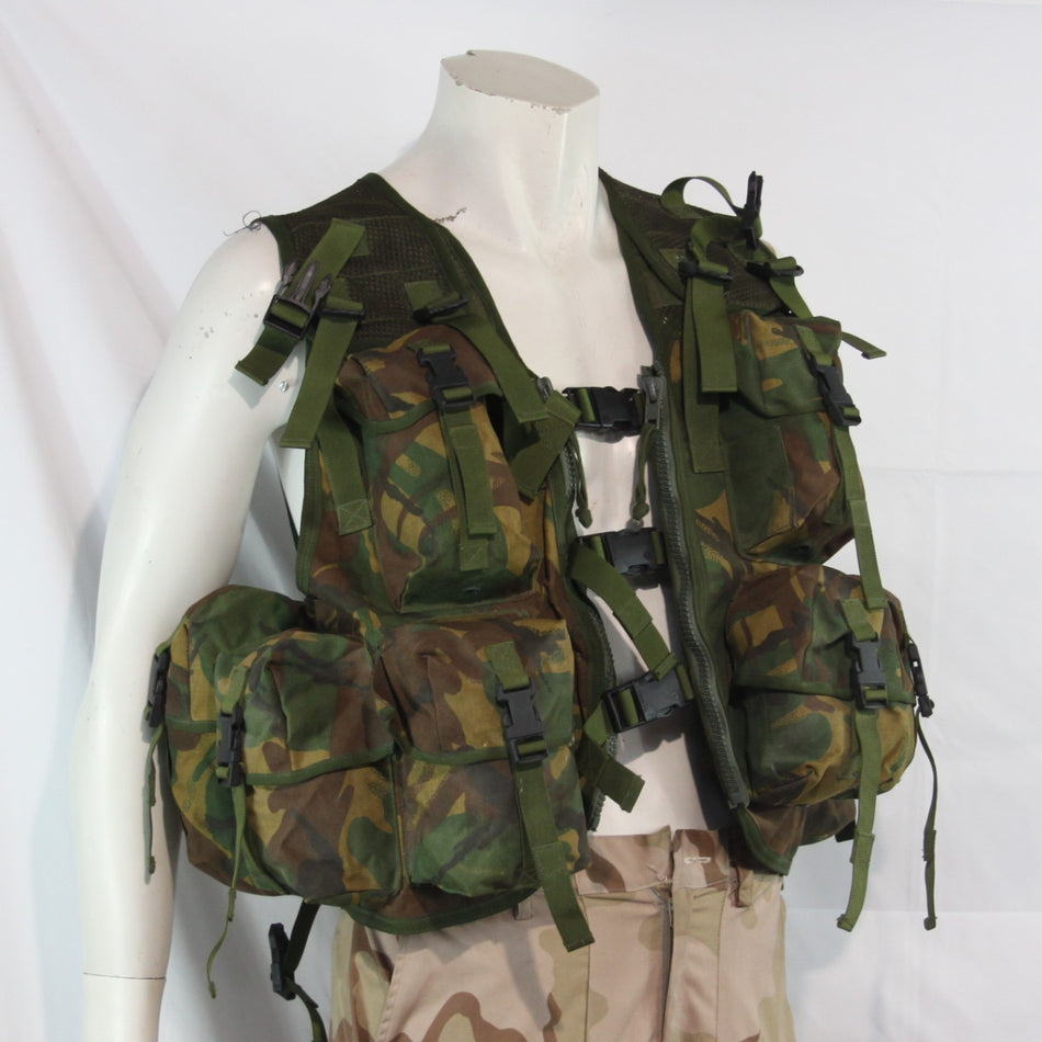 Assault Vest British DPM Camouflage Pockets Genuine Surplus Faded (4247)