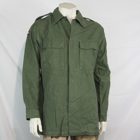 Genuine Surplus Dutch Army Olive Green Vintage Field Shirt HW Cotton  G2 (3320)