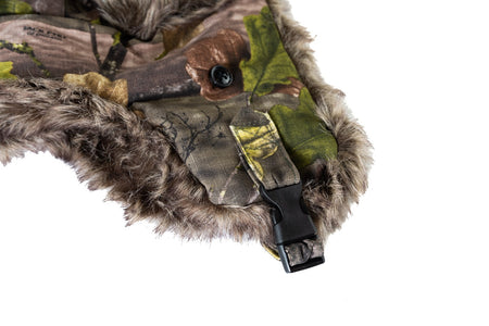 Jack Pyke Thermal Green Tundra Winter Trapper Hat Faux Fur Unisex Evo Camo