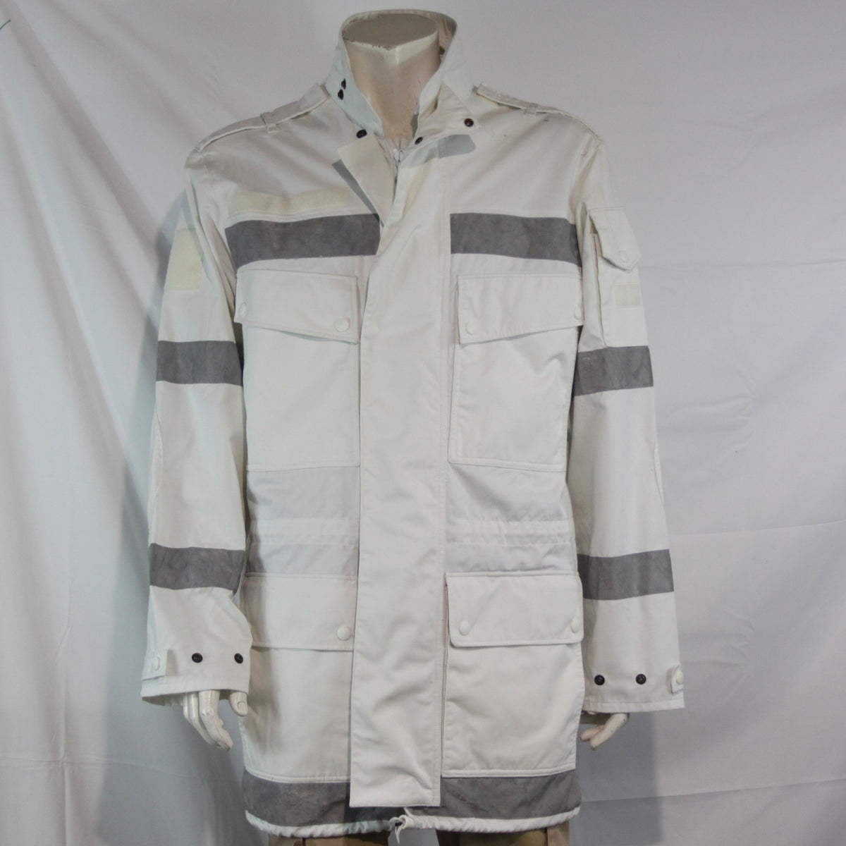 Dutch Army Parka White Reflective Strips Unlined 40-42"Genuine Surplus (4117)