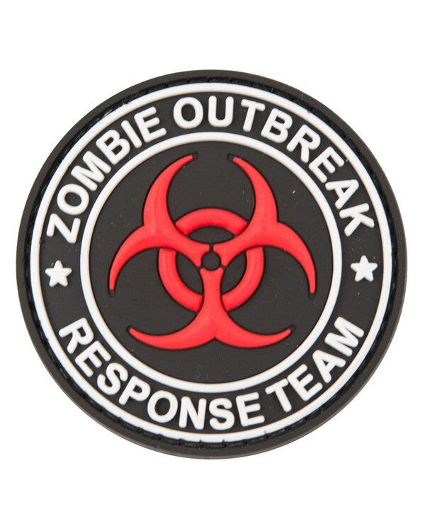 KT Zombie Outbreak Response PVC Rubber Morale Patch tactical hook 3D Army Airsof