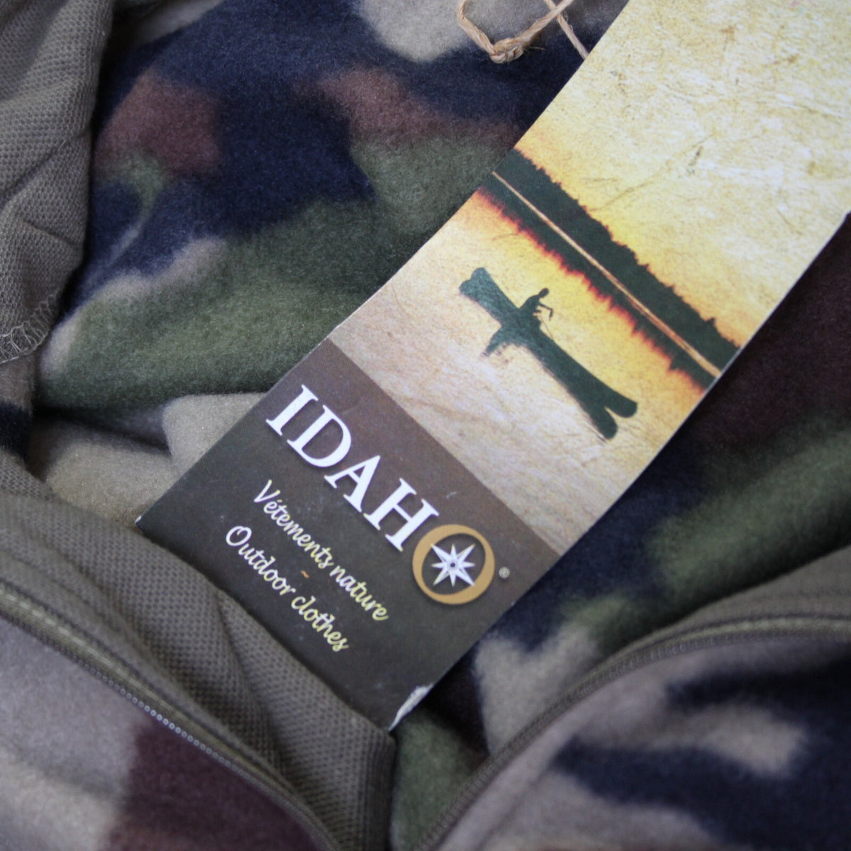 French Military Style CCE Camo Fleece 1/4 Zip Top Jumper Shirt 3XL (3317)