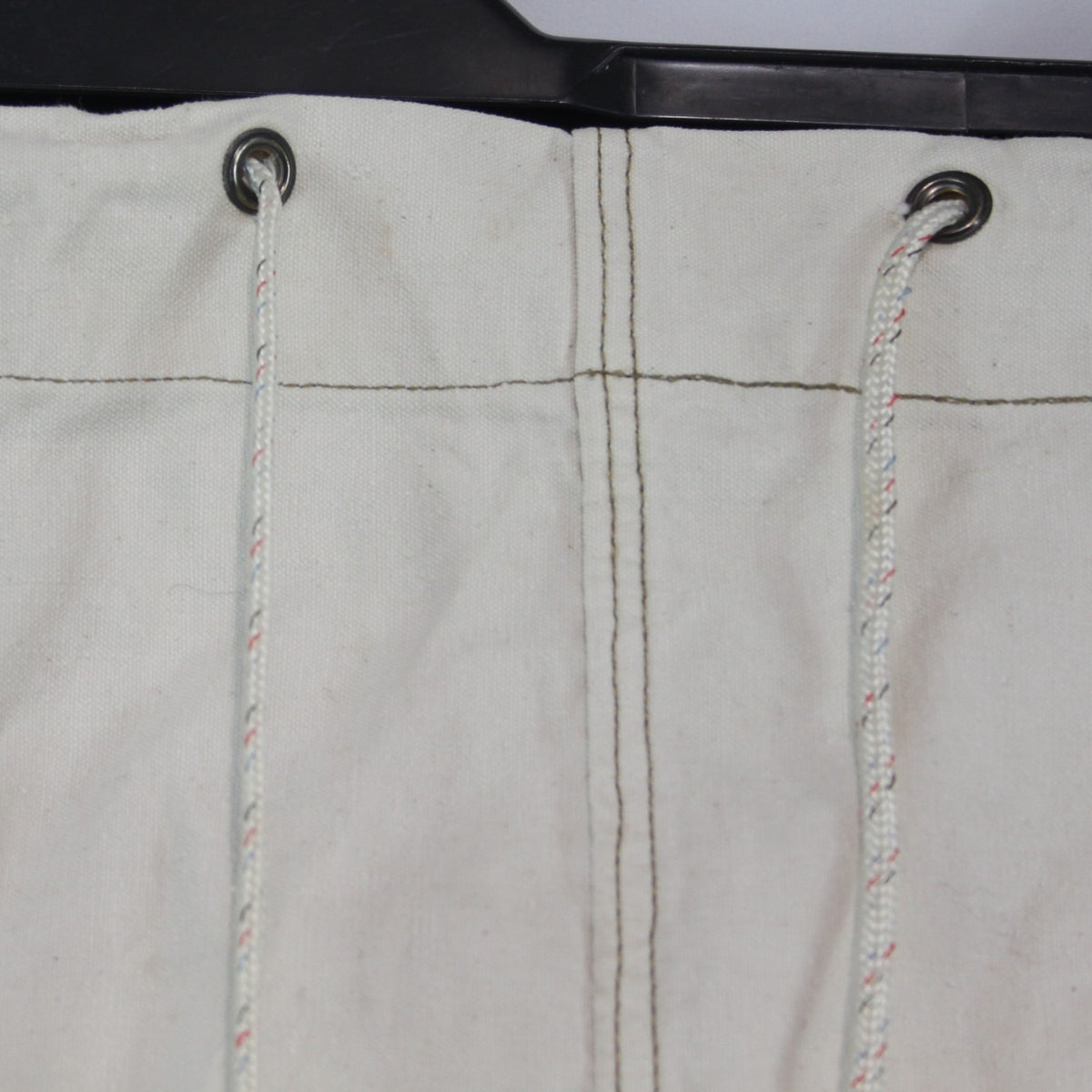 Vintage French Army Canvas Ballast Bag White Genuine Surplus (4388)