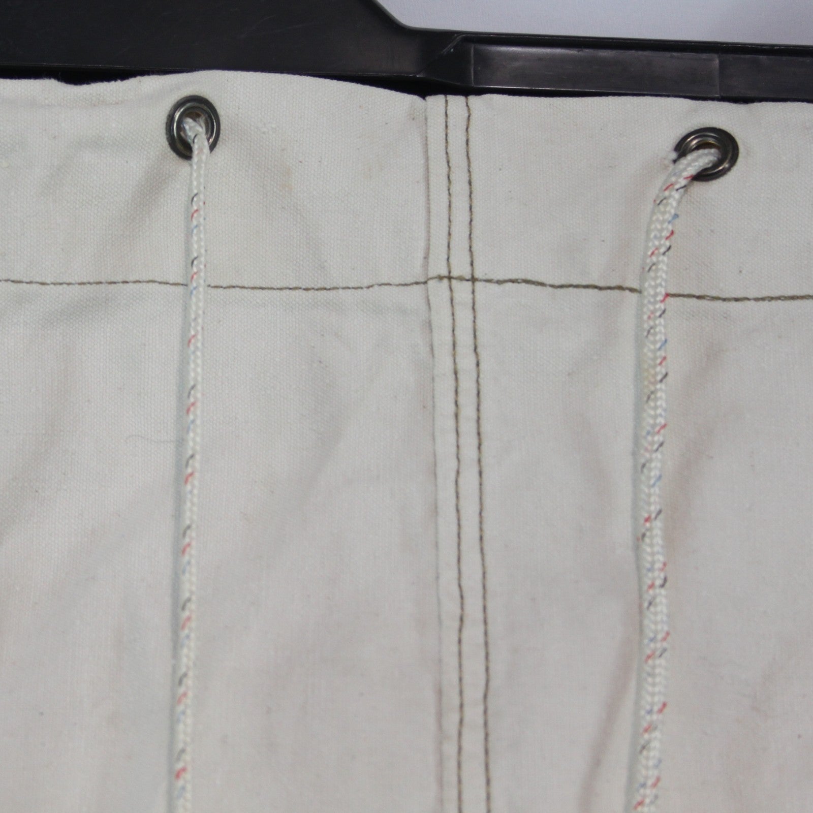 Vintage French Army Canvas Ballast Bag White Genuine Surplus (4388)