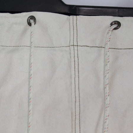 Vintage French Army Canvas Ballast Bag White Genuine Surplus (4388)