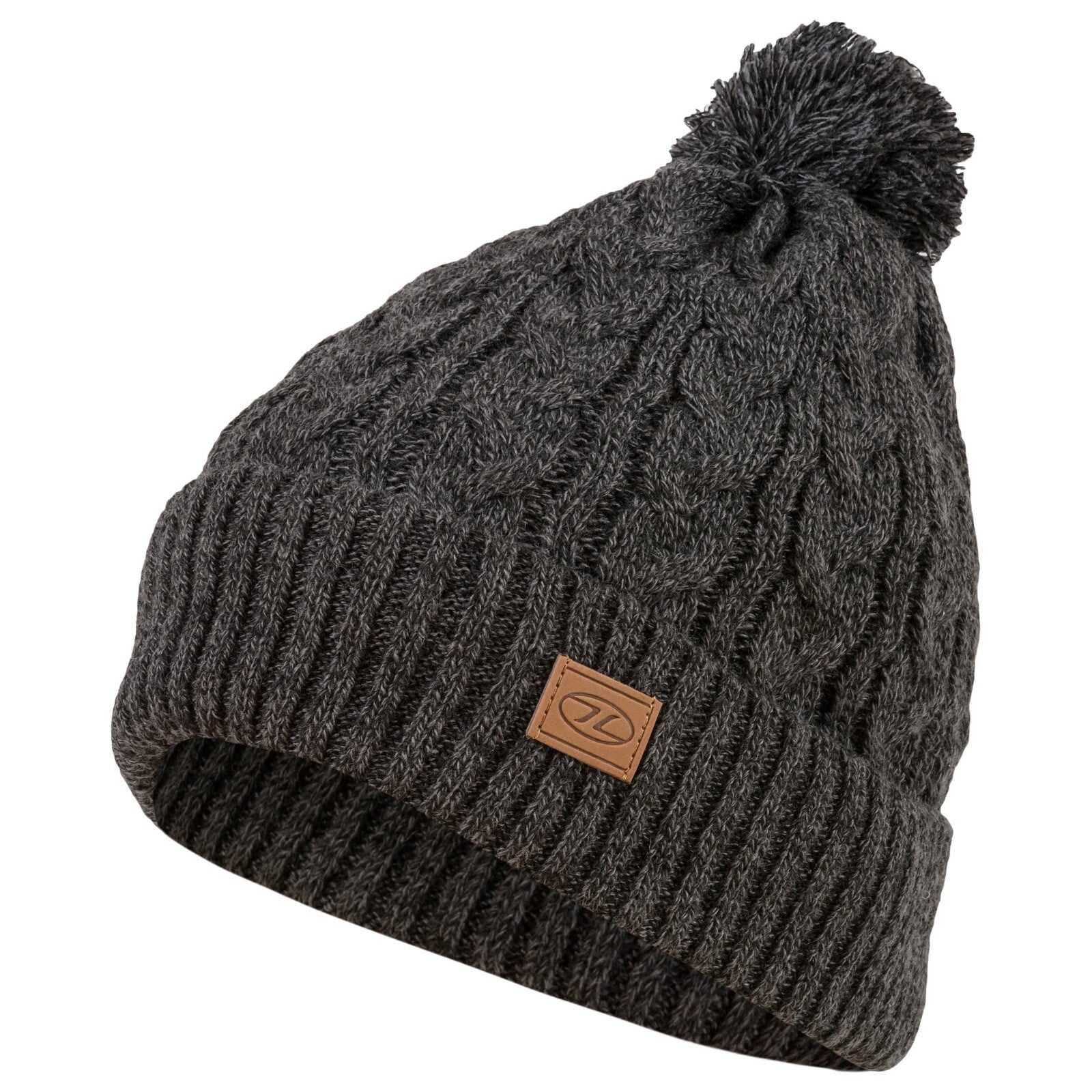 Knitted Bobble Hat Ski Thermal Winter Warm Fleece Lin Green Black Grey Red Yello