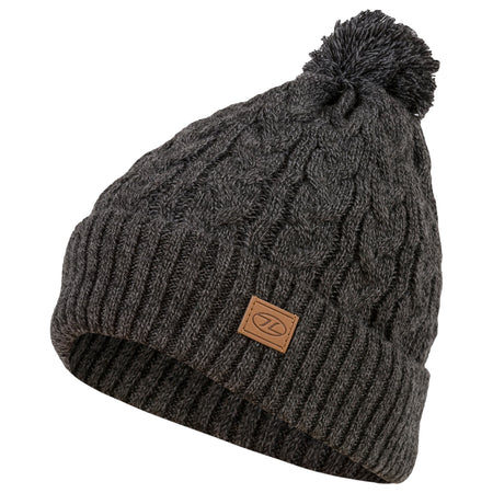 Knitted Bobble Hat Ski Thermal Winter Warm Fleece Lin Green Black Grey Red Yello