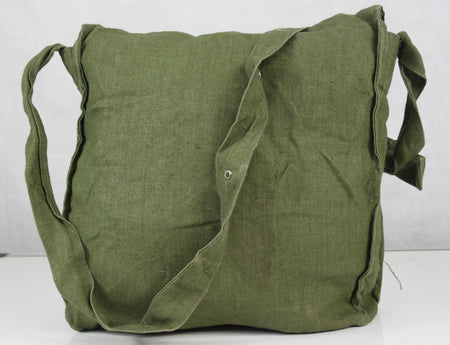 Genuine Surplus Bulgarian Army Side Bag Lightweight LINEN Vintage Gas Mask (3354