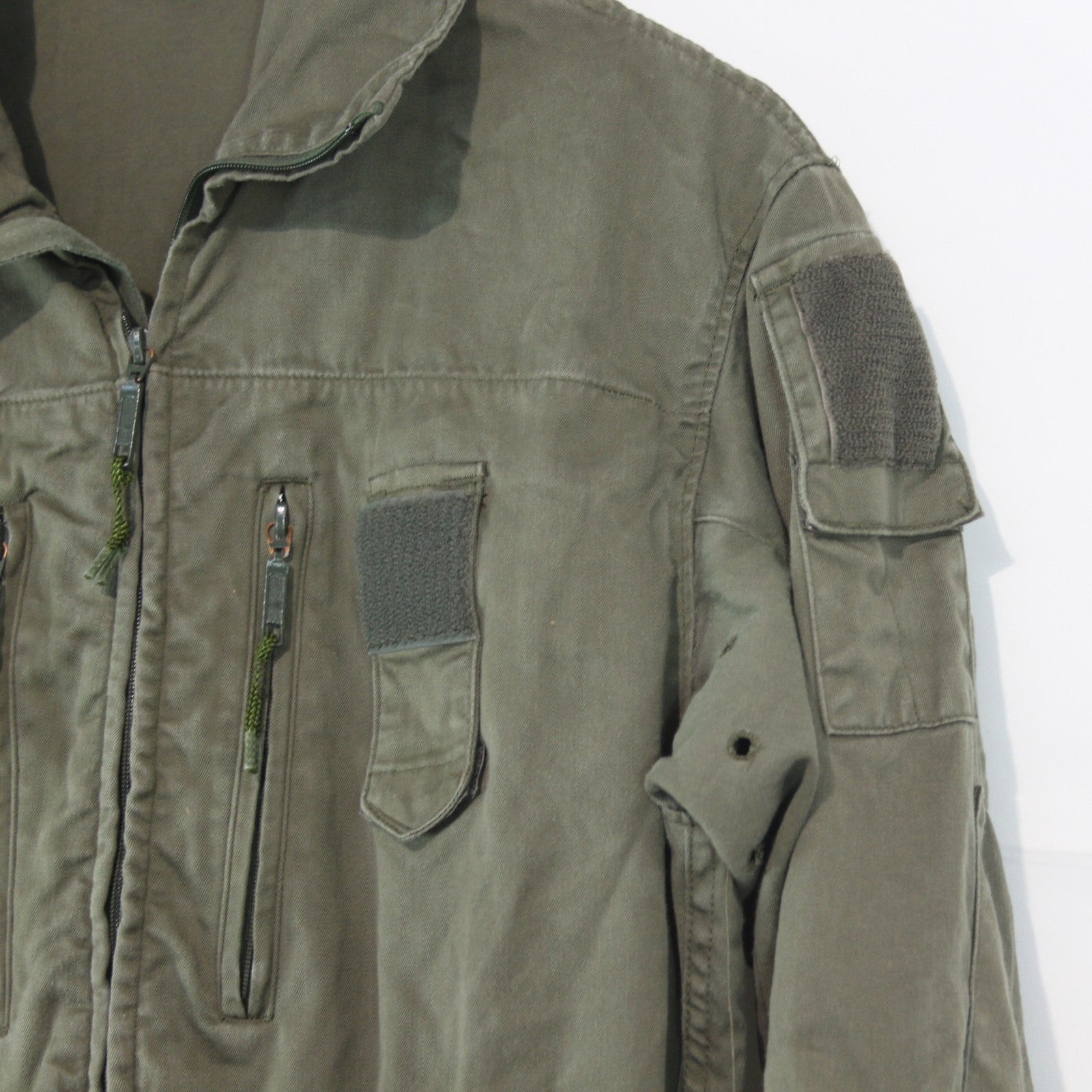 French Army AFV Coverall Olive Green Genuine Surplus 36" Chest Xshort (4170)