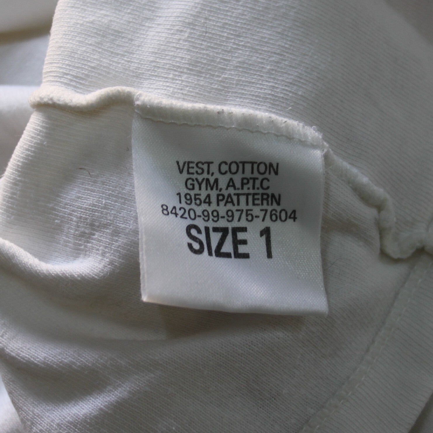 Genuine Surplus British Army Singlet Vest PT White  (3147)