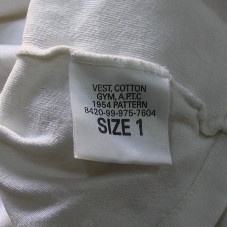 Genuine Surplus British Army Singlet Vest PT White  (3147)