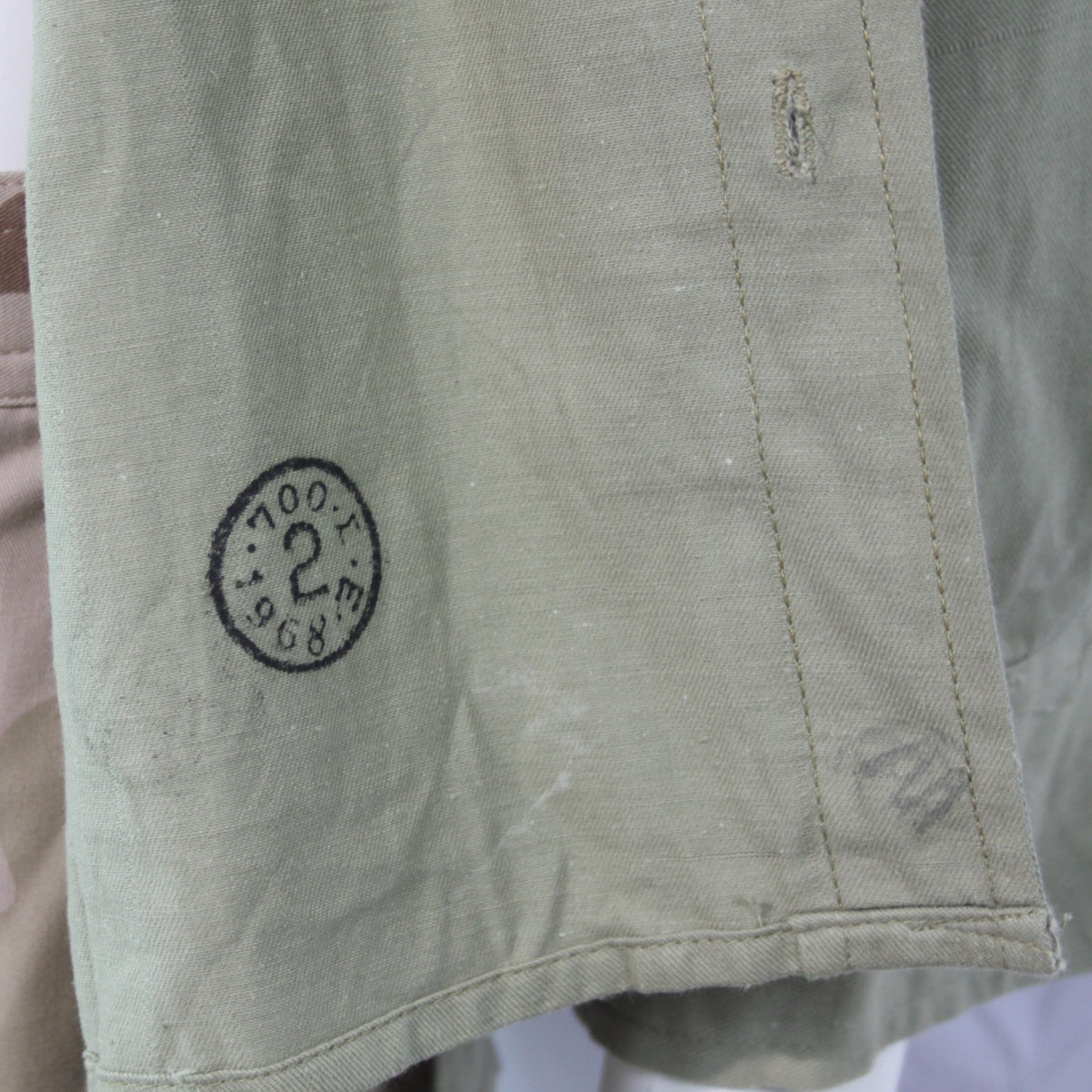 Genuine Surplus Army Vintage Khaki Tan Shirt Cotton 1968 Dated 15" (3429)
