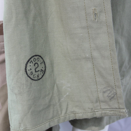 Genuine Surplus Army Vintage Khaki Tan Shirt Cotton 1968 Dated 15" (3429)