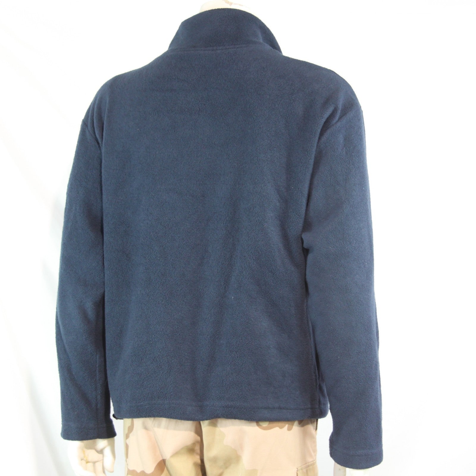 British Royal Navy Embroidered Fleece Jumper Sweater Genuine Surplus M (4120)