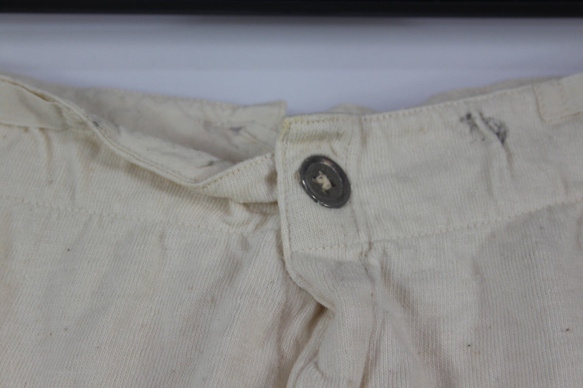 Genuine Surplus Swedish Army Vintage Long Johns Leggings Cream Tie Back 2758