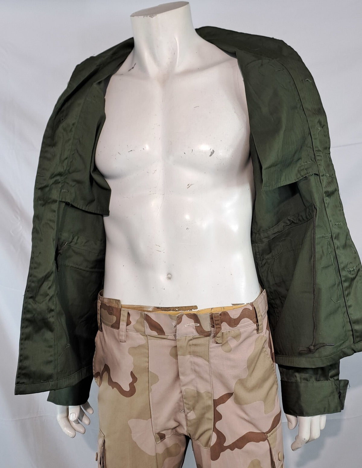 Genuine Surplus French Army Lightweight Combat Jacket Olive Green (3074)