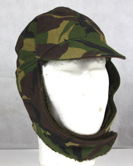 Genuine Surplus Dutch Ex Army Winter  NATO Hat Fur-lined DPM Peaked Thermal Warm