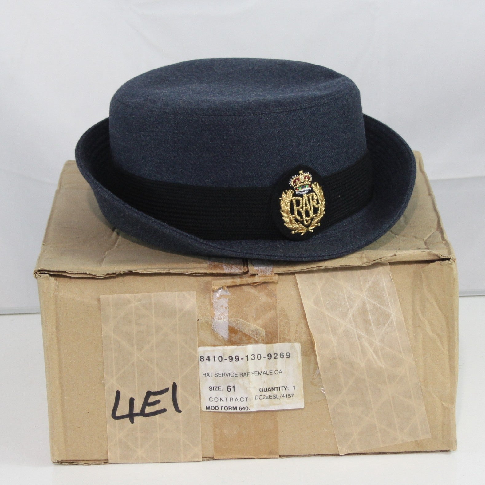 NEW British RAF Womens Dress Hat Genuine Surplus Peak Cap 61cm (4415)